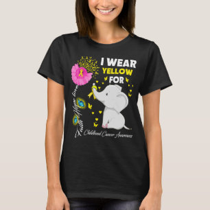 Elephant Faith Hope Liebe ich trage Gelb für T-Shirt