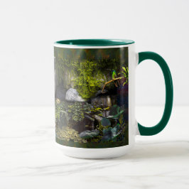 ELEPHANT FAMILY "GRÜNES ZIMMER" TASSE