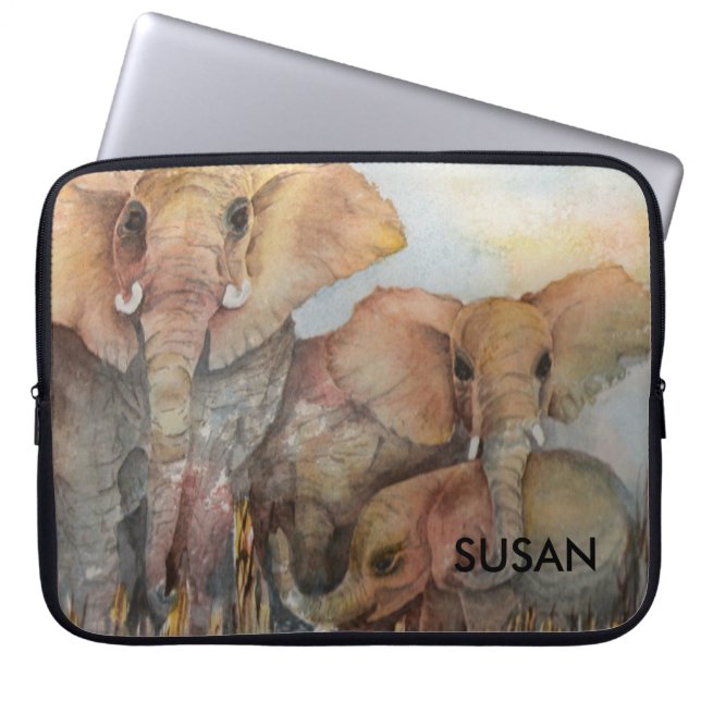 ELEPHANT FAMILY LAPTOPSCHUTZHÜLLE (Vorderseite)