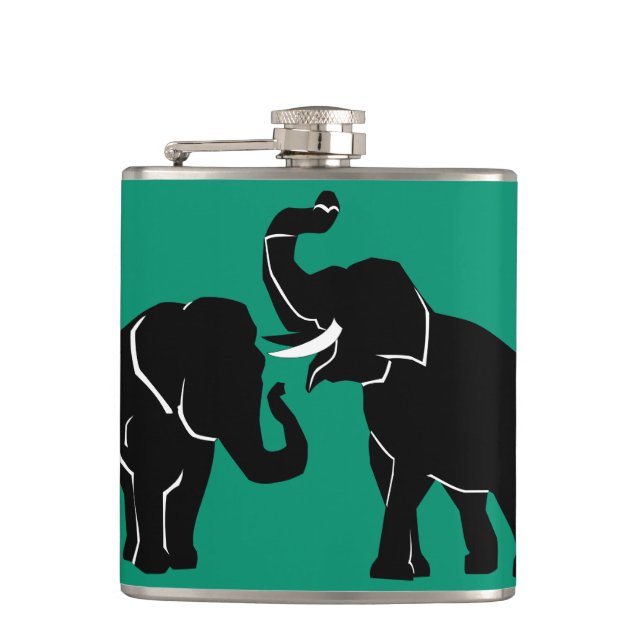 Elephant Flask - Anpassbar Flachmann (Vorderseite)