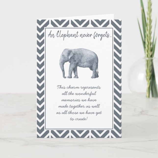 Elephant Friendship Gift - Special Friend Keepake Karte (Vorderseite)