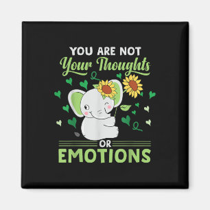 Elephant für psychische Gesundheit Magnet