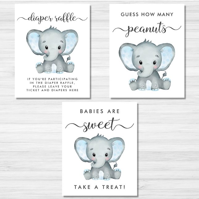 Elephant Games Favoriten Baby Boy Shower Poster Se Bilderwand Sets (Von Creator hochgeladen)