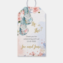 Elephant Gender Reveal Vielen Dank Tag