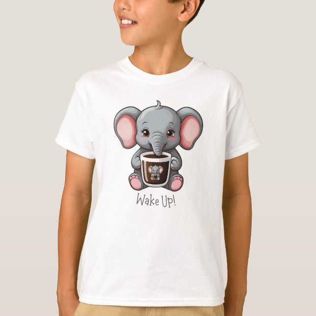 Elephant geweckt T-Shirt (Vorderseite)