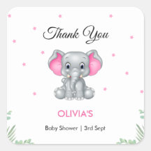 Elephant Girl Baby Dusche Vielen Dank
