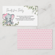 Elephant Girl Baby Shower Books für Baby