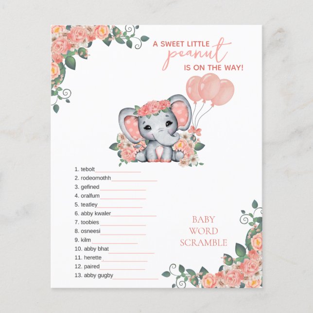 Elephant Girl Baby Showspiel (Vorderseite)