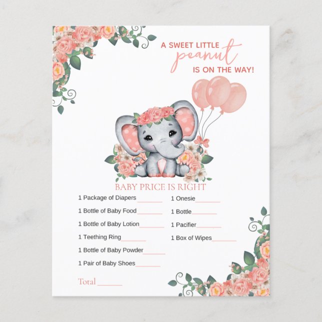Elephant Girl Baby Showspiel (Vorderseite)