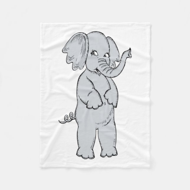 ELEPHANT GIRL FLEECEDECKE (Vorderseite)