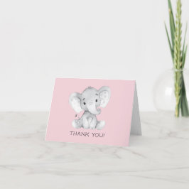 Elephant Girls Babydusche Vielen Dank Dankeskarte