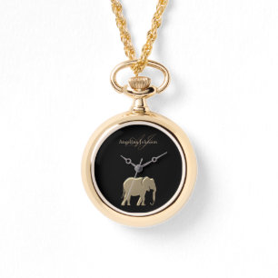 Elephant Gold Mit Monogramm Armbanduhr