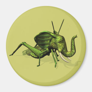 Elephant Grasshopper Crossbreed Magnet