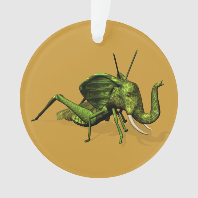 Elephant Grasshopper Crossbreed Ornament (Vorderseite)