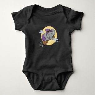 Elephant Halloween Hexenkind Hexenkostüm Baby Strampler