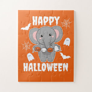 Elephant Happy Halloween Pumpkin Bat Kostüm