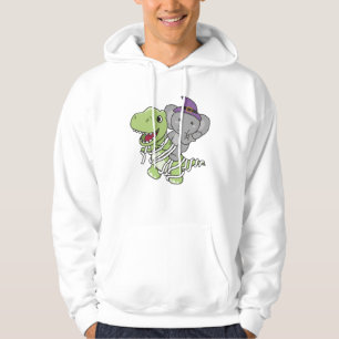 Elephant Happy Halloween T-rex Mummy-Kostüm Hoodie