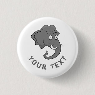 Elephant Head Button