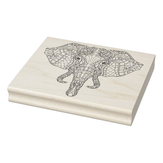Elephant Head Doodle 2 Gummistempel (Stempel)