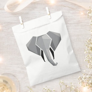 Elephant Head mit einfachen Formen Geometrien Geschenktütchen