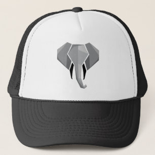 Elephant Head mit einfachen Formen Geometrien Truckerkappe