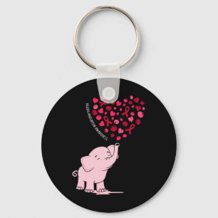 Elephant Heart Ribbon Brain Aneurysm Bewusstsein M Schlüsselanhänger