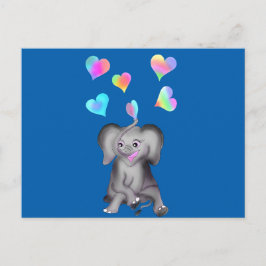 Elephant Hearts von der glücklichen Juul-Gesellsch Postkarte