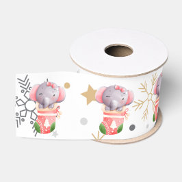 Elephant Holidays Anpassen Grosgrain Ribbon Ripsband