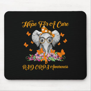 Elephant Hope for a heiure Rsd Crps Awareness Mousepad