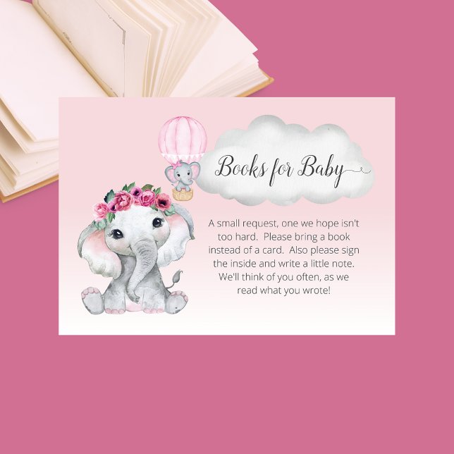 Elephant Hot Air Ballon Bücher für die Babyverpack Begleitkarte (Von Creator hochgeladen)