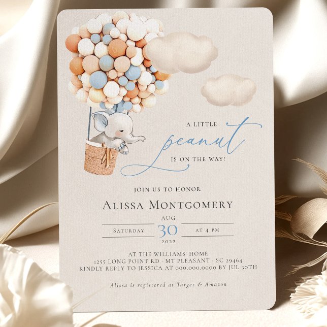 Elephant Hot-Air-Ballon-Einladung Einladung (Von Creator hochgeladen)