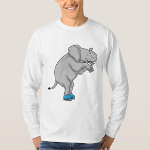 Elephant Ice Skaten Ice Skate T-Shirt