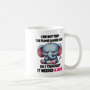 Elephant, ich bin nicht auf den Boden gereist sah  Kaffeetasse