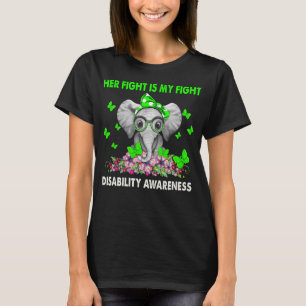 Elephant Ihr Kampf ist mein Kampf gegen Behinderun T-Shirt