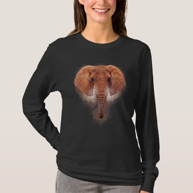 Elephant Illustration T-Shirt (Vorderseite)