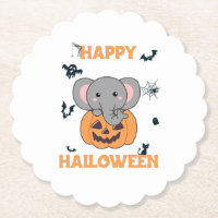 Elephant In Pumpkin Cute Elephant Happy Halloween