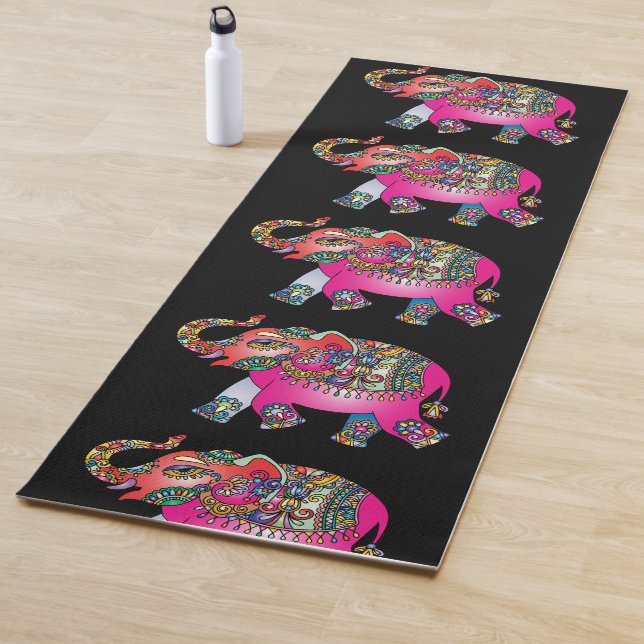 ELEPHANT INDIA ART REVERSIBLE YOGA MATS YOGAMATTE (Beispiel)