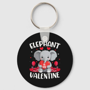 Elephant ist meine Valentine Liebe Herz Elephant V Schlüsselanhänger