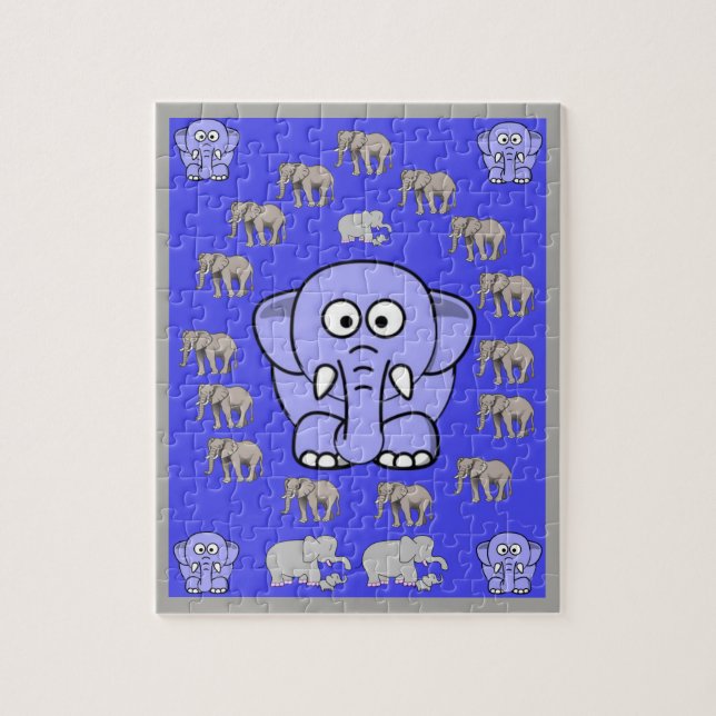 Elephant Jigsaw Puzzle (Vertikal)