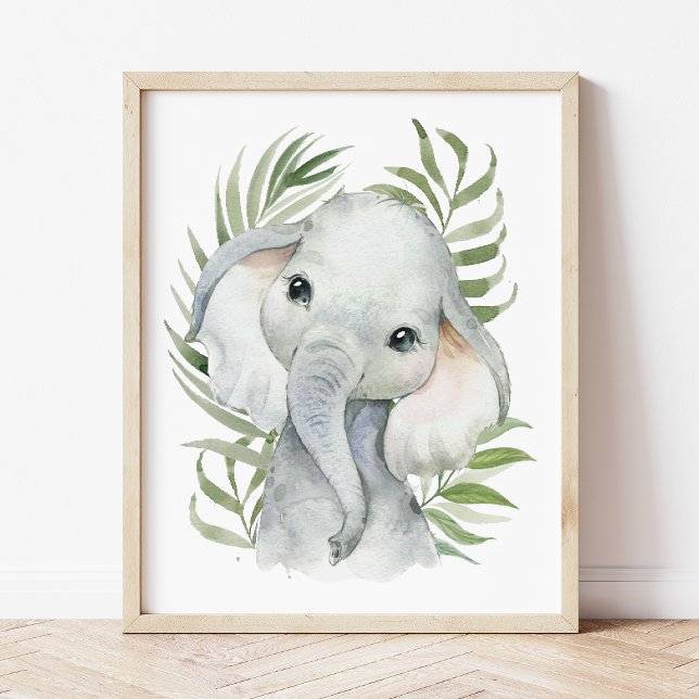 Elephant, Jungle Animals, Safari Animals, Palm Fotodruck (Von Creator hochgeladen)
