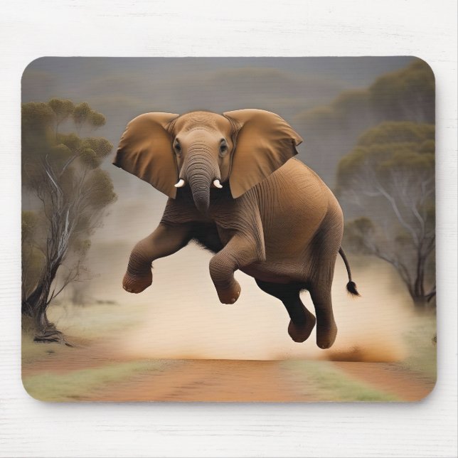 Elephant Kangaroo Hop, Mousepad (Vorne)