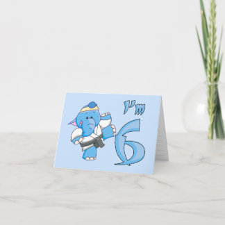 Elephant Karate 6. Geburtstag Einladung