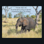 Elephant Kenya Proverb Puzzle<br><div class="desc">Afrikanisches Wildtierpuzzle in Masai Mara mit einem kenianischen Sprichwort. Elefant mit inspirierendem Zitat: Leckerei der Erde gut. Es wurde dir von deinen Eltern nicht gegeben. Es wird dir von deinen Kindern geliehen.</div>