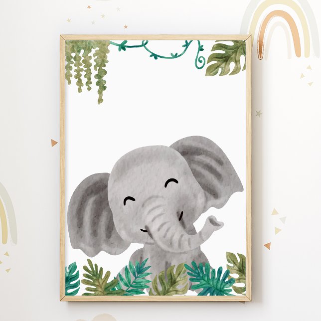 Elephant Kinderzimmer Poster Animal Kids Room Prin (Von Creator hochgeladen)