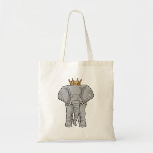 Elephant King Crown Tragetasche