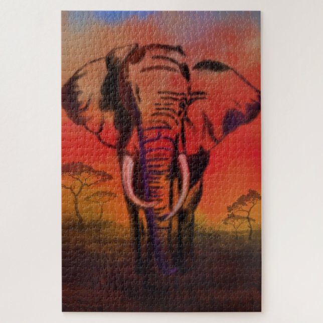 Elephant Leader - Zeichnend Kunstsammlung - (Vertikal)