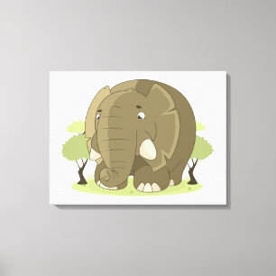 Elephant Leinwanddruck