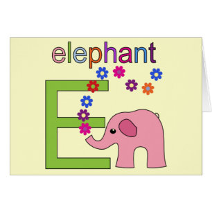 Elephant Letter E
