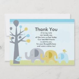 Elephant Liebe Babydusche Danke Karte