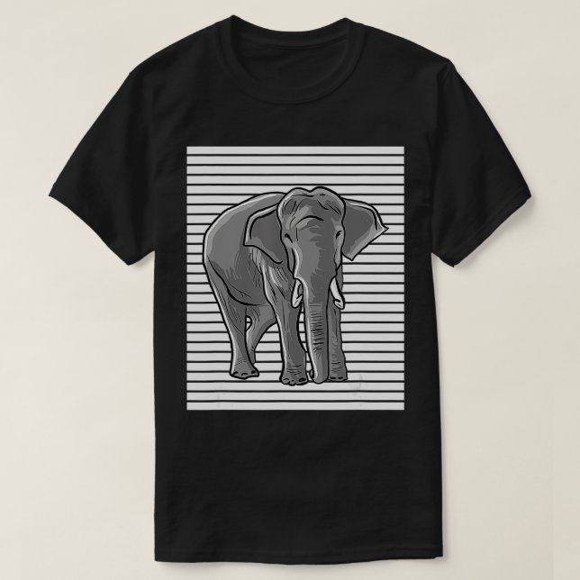 Elephant Liebe Lines für Elefanten  T-Shirt (Design vorne)